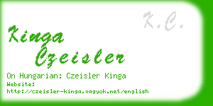 kinga czeisler business card